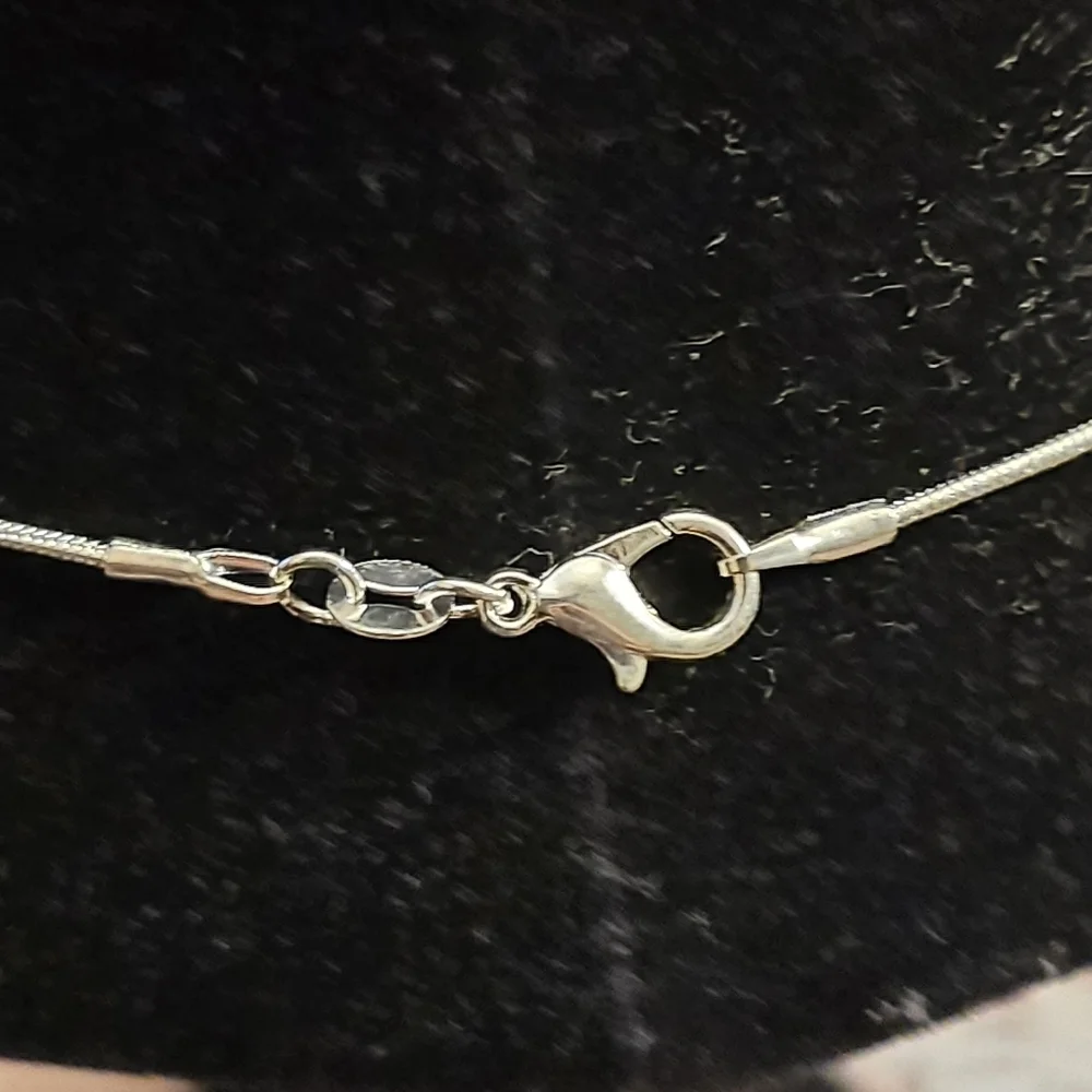 Crystal Necklace with Silver Plated 20